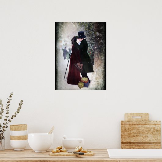 feestmaal kerstfeestdag poster (Keuken)