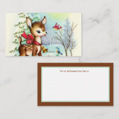 feestmaal kerstherten toevoegen informatie visitekaartje (Voorkant / Achterkant)