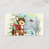 feestmaal kerstherten toevoegen informatie visitekaartje (Voorkant)