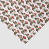 feestmaal kerstmeisje Holiday betegeld Tissuepapier (Detail)