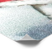 feestmaal kerstmeisje Poster feestdag (Hoek)