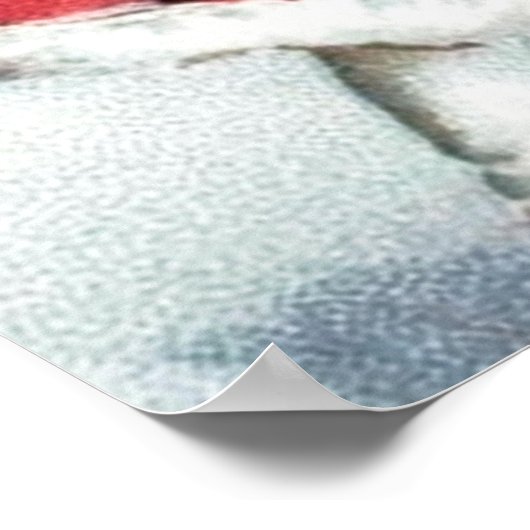 feestmaal kerstmeisje Poster feestdag (Hoek)