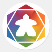 feestmaal ronde sticker (Voorkant)