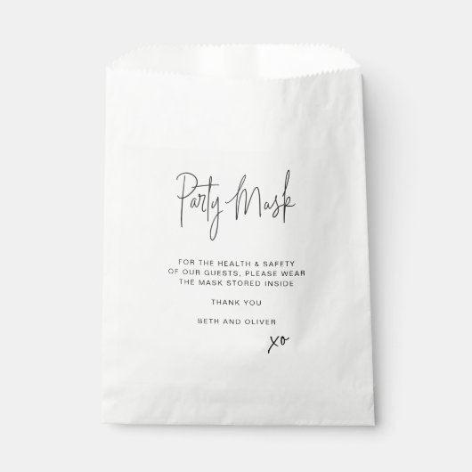 Feestmasker Gast Gezichtsmasker Bedankzakje (Voorkant)
