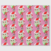 feestmeisje cadeaupapier (Vlak)