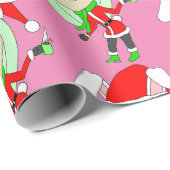 feestmeisje cadeaupapier (Rol Hoek)