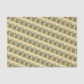 Feestmeisje & Vintage Paashaas Tissuepapier (Voorkant)