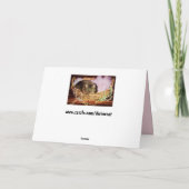 feestmeisje wenskaart kaart (Achterkant)