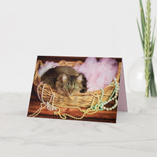 feestmeisje wenskaart kaart