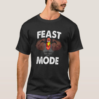 Feestmodus Aan Turkije Spier Thanksgiving Familie  T-shirt