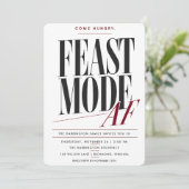 Feestmodus AF Thanksgiving-dinerfeest Kaart (Staand voorkant)