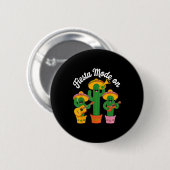 Feestmodus cactus band cinco de mayo grappig mexic ronde button 5,7 cm (Voorkant /achterkant)