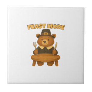 Feestmodus � Cute Autumn Comfort Food Plate Boxy T Tegeltje