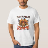 Feestmodus geactiveerd Turkije T-shirt (Voorkant)