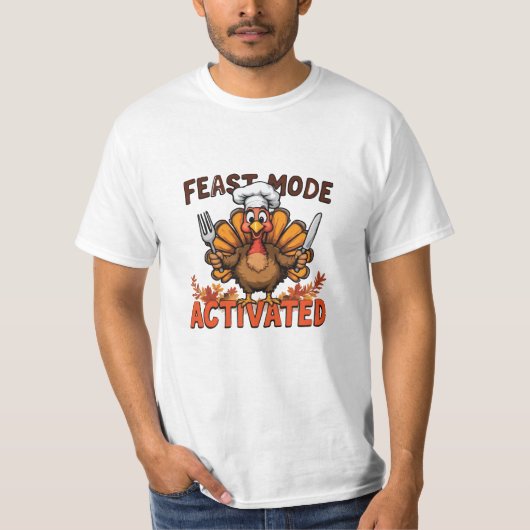 Feestmodus geactiveerd Turkije T-shirt (Voorkant)