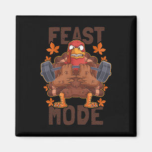 Feestmodus Gewichtsverhoging Turkije Dag Thanksgiv Magneet