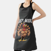 Feestmodus Grappige Thanksgiving Turkije Fitnessma Schort (Insitu)