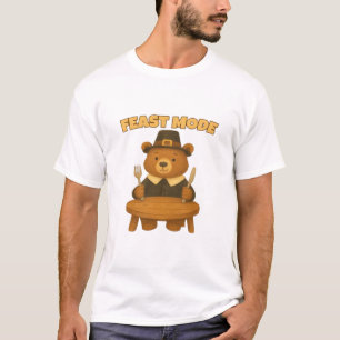 Feestmodus Thanksgiving Turkije - Aardige Pelgrim T-shirt
