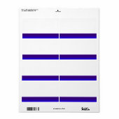 Feestnaam Tag Label blauw (Full Sheet)
