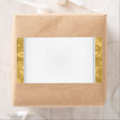 Feestnaam Tag Label goud Wit (Insitu)