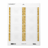 Feestnaam Tag Label goud Wit (Full Sheet)