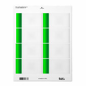 Feestnaam Tag Label groen (Full Sheet)