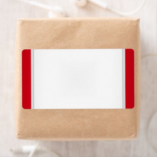 Feestnaam Tag Label Rood Wit (Insitu)
