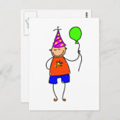 feestneus briefkaart (Voorkant / Achterkant)