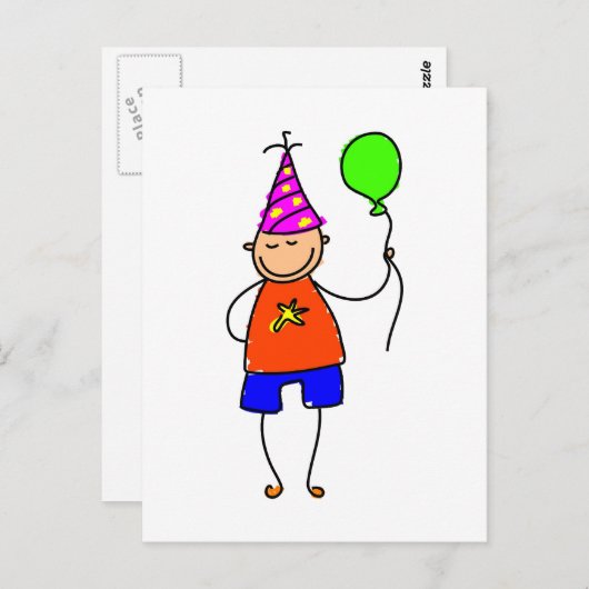 feestneus briefkaart (Voorkant / Achterkant)