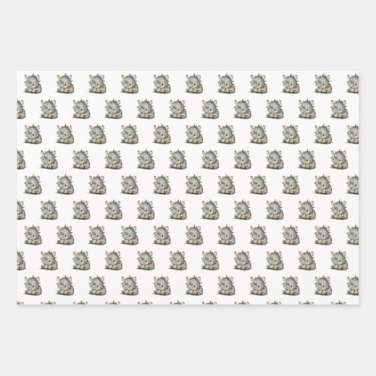 feestneus inpakpapier vel (Voorkant 3)