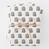 feestneus inpakpapier vel (In situ)