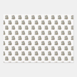 feestneus inpakpapier vel