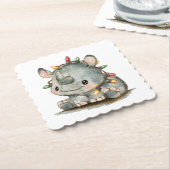 feestneus kartonnen onderzetters (Gebogen)