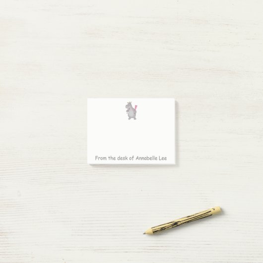 Feestnijlpaard Post-it® Notes (Op bureau)