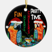 FEESTPAAPEN KERAMISCH ORNAMENT (Voorkant)