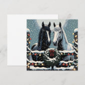 Feestpaarden | vrolijk kerstfeest (Voorkant / Achterkant)
