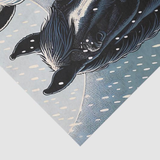 Feestpaarden | vrolijk kerstfeest tissuepapier (Detail)