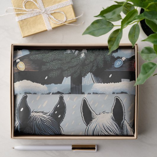 Feestpaarden | vrolijk kerstfeest tissuepapier (Geschenk)