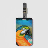 Feestpapegaaien Bagagelabel (Voorkant (verticaal))