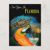 Feestpapegaaien Briefkaart (Voorkant)