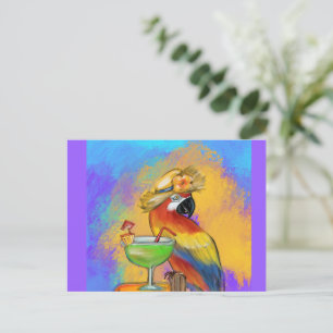 Feestpapegaaien Briefkaart