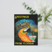 Feestpapegaaien Briefkaart (Staand voorkant)