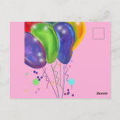 Feestpapegaaien Briefkaart (Achterkant)
