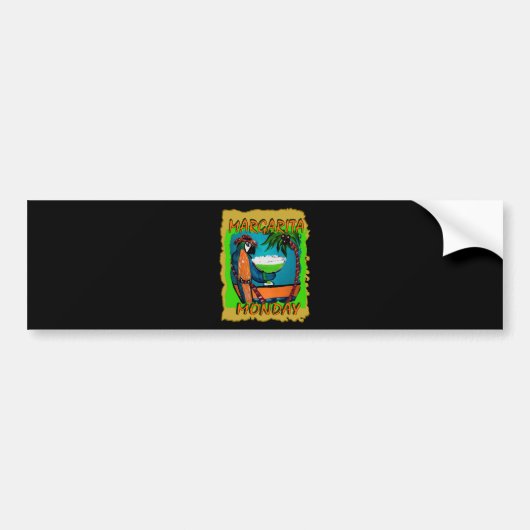 Feestpapegaaien Bumpersticker (Voorkant)