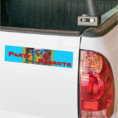 Feestpapegaaien Bumpersticker (Op Truck)