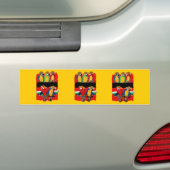 FEESTPAPEGAAIEN BUMPERSTICKER (Op auto)