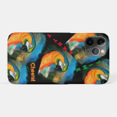 Feestpapegaaien Case-Mate iPhone Case (Achterkant (horizontaal))
