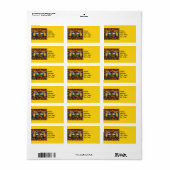 Feestpapegaaien etiket (Full Sheet)