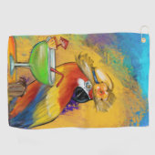 Feestpapegaaien Golfhanddoek (Horizontaal)