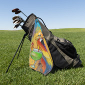 Feestpapegaaien Golfhanddoek (Groen)